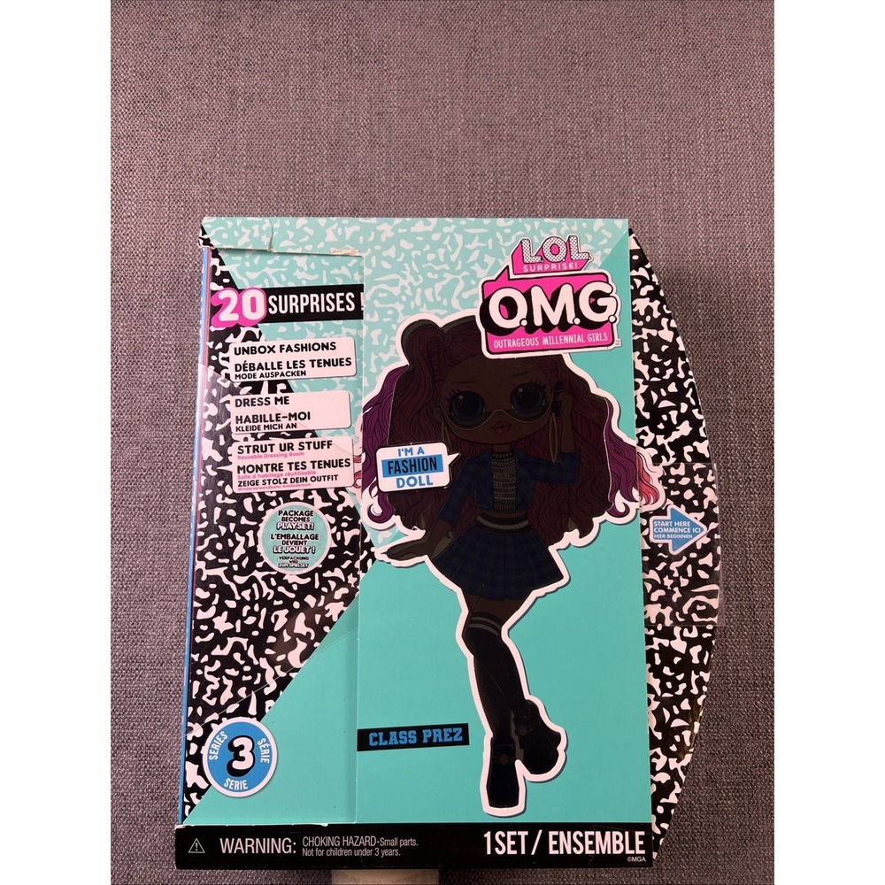 LOL Surprise OMG Class Prez Fashion Doll with 20 Surprises Series 3 NIB